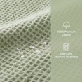 thumbnail image 3 of REGALWOVEN Cotton Hand Towel Set, 13" x 30" Solid Waffle Hand Towels, Soft Towels for Bathroom, Hotel and Spa Light Green 1-Piece, 3 of 7