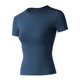 thumbnail image 5 of Tops de manga corta para salir para mujer - Corte ajustado muy elástico, tejido como una segunda piel, fibras sostenibles, silueta favorecedora para fiestas y clubes de playa, 5 of 5