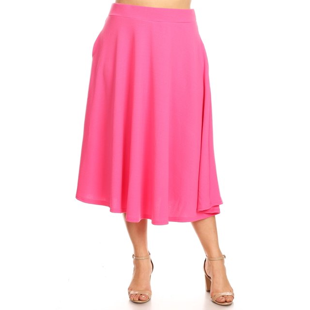 White Mark Jupe Midi Évasée Tasmin pour Femmes