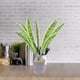 thumbnail image 4 of 2 plantas de serpiente artificiales, sansevieria falsa, plantas artificiales en maceta para interior y exterior., 4 of 6