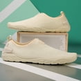 thumbnail image 4 of Womens Slip On Water Shoes Quick Dry Lightweight Aqua Socks for Beach Pool Non-Slip Barefoot Feel Beige,Size 8.5, 4 of 9
