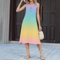 thumbnail image 5 of Women's Fashion Casual Gradient Print Dress, 5 of 6