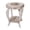 White Wash, variant on The Wooden Town Farmhouse Round Accent End Table,Rustic Side Table Nightstands for Living Room Bedroom,Coffee Tables,Wood Tray Top,Handcrafted Finish, 18"x22" - Burnt