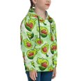 thumbnail image 3 of Kdxio Avocado color cute animals Pattern Boys Athletic Unisex Boys Girls Hoodie with Pocket Sweatshirts-Medium, 3 of 6