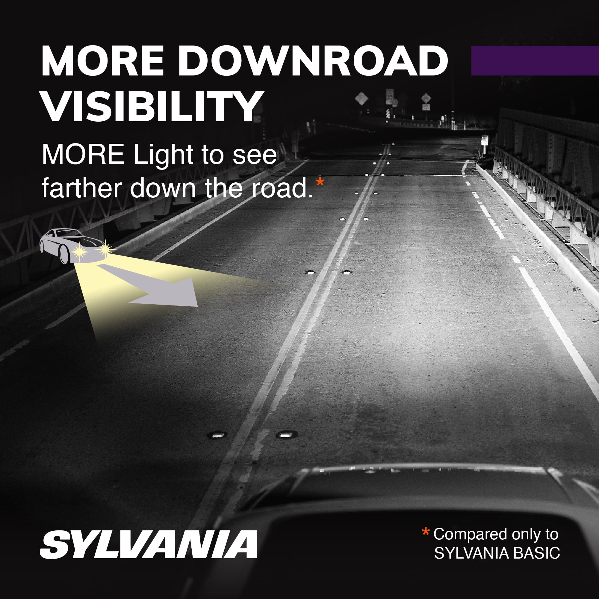 (2 pack) Sylvania 9007 XtraVision Halogen Headlight Bulb, 1 Pack, Compatible with Multiple Cars