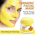 thumbnail image 1 of Fiudx Artículos en oferta con ofertas flash Mascarilla facial de cúrcuma VC, Mascarilla facial de película de barro con VC E para controlar y refinar los poros 120 g, 1 of 7
