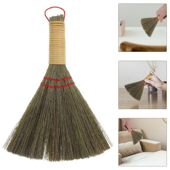 MIPCASE Fireplace Broom Only Small Whisk Broom Multi Handwoven Cleaning Tool 1Set