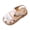 3Red, variant on Toddler Girls Sandals Soft Sole Closed Toe Bow Outdoor Beach Dress Shoes Princess Flat Shoes