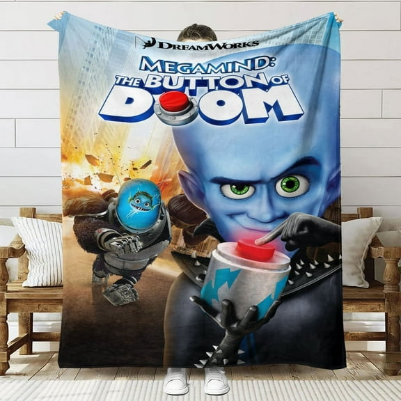 Megamind Throw Blanket Gifts for Fans Lover Girls Boys Women Present Hoodie Him Bed 60"x80"