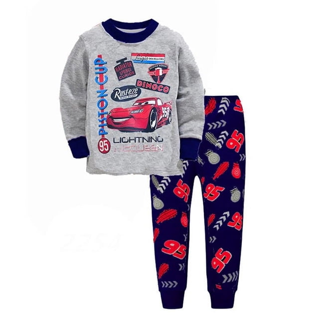 Conjunto de ropa de dibujos animados para niños, ropa de dormir de manga larga, Toy Story 2, Woody, Buzz Lightyear, Jessie, novedad de otoño