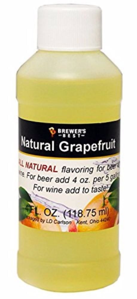 HOZQ8-548 Brewer's Best Grapefruit Natural Beer and Wine Fruit Flavoring, Yellow, Natural... by