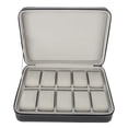thumbnail image 1 of Ccdes Watch Collector Case,10 Grids Watch Display Storage Box Zipper Travel Collector Case Organizer, Travel Watch Case, 1 of 8