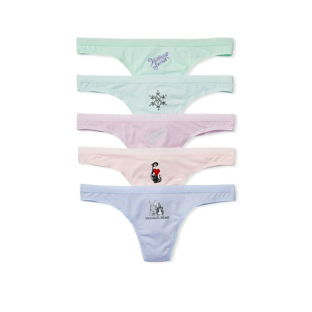 Victorias Secret paquete 5 tangas G Victoria's Secret Tanga para dama G