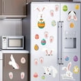 thumbnail image 5 of SLYNSHome Easter Sticker Wall Decals Peel and Stick Cute Bunny Eggs Rabbit Wall Paper Stickers Window Clings for Spring Home Party Door Toilet Decoration, 5 of 6