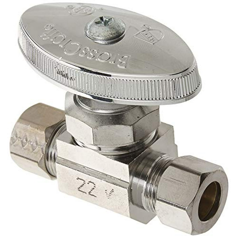 1/4 in. Nominal Compression Inlet x 3/8 in. O.D. Compression Outlet MultiTurn Straight Valve