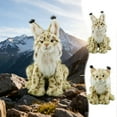 thumbnail image 7 of Realistic Lynx Stuffed Animal, Soft Plush Toy, Lifelike Kids Gift, High Quality Safe Materials for Children, 7 of 7