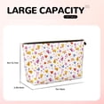 thumbnail image 4 of Picia Cartoon Birds & Flowers Printed Leather Travel Toiletry Bag,Cosmetic Organizer, Makeup Travel Bag, Durable Travel Pouch, Compact Toiletry Bag, Travel Accessories, 4 of 6