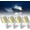 4 Pcs, variant on T10 Wedge Base Boat Light LED Bulb 12-24V, 6000K White Marine Navigation Lights Replacement for Anchor Stern Interior All-Round Masthead Trailer Deck Light, Fits Pontoon Boats Sailboat Kayak (2PCS)