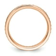 thumbnail image 3 of 14k Rose Gold Round Diamond Vintage Eternity Wedding Band Anniversary Ring Size 5.5 - 1/2 Ct., 3 of 5