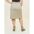 thumbnail image 3 of A3 Denim Women's Plus Size Pull On Skirt, 3 of 5
