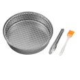 thumbnail image 4 of Parrilla de carbón desechable Parrilla de barbacoa de acero inoxidable compacta para exteriores Bandeja para hornear Parrilla de barbacoa para mochile shamjiam Parrilla de la barbacoa, 4 of 8
