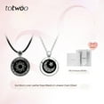 thumbnail image 2 of Totwoo Sun And Moon Lovers Couple Induction Necklace Agate Pendant Long Distance Love Remote Smart Valentine's Day Gift, 2 of 6