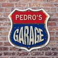 thumbnail image 4 of Pedro's Garage 12 inch X 12 inch Shield-Shaped Rust-Free Aluminum Metal Sign Weather Resistant, UV Protected To last, Gift for Dads and Uncles Classic Americana Crafted in the USA, 4 of 7