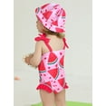 thumbnail image 5 of BULLPIANO Baby Girl Swimsuit Infant Bathing Suit Summer Ruffle One Piece Sleeveless Bikini Swimwear Beachwear Cute Girls Swimsuits, 5 of 8