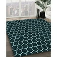 thumbnail image 2 of Ahgly Company Indoor Square Patterned Night Black Area Rugs, 4' Square, 2 of 6
