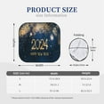 thumbnail image 2 of Kdxio Happy New Year 2024 Print 2-Piece Sun Shade Front Windshield - Foldable Car Front Window Sunshades For Most Sedans Suv Truck, 2 of 6