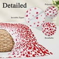 thumbnail image 6 of Love Hearts Fallen Body Pillow Cover, Pillowcase Protectors with Zipper, Breathable Decorative Throw Pillow Case Cover, Valentines Day Red Loving Pillow Shams for Couch Sofa 24x36Inch, 6 of 8