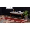 thumbnail image 2 of Unique Loom Athens Border Design Runner Rug 2' x 6' Burgundy/Beige, 2 of 2