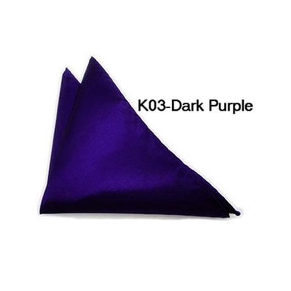 10 PCS Men Satin Solid Plain Wedding Party Hanky Pocket Square Handkerchief