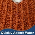 thumbnail image 6 of Non-slip Thick Fluffy Chenille Bathroom Rug Set,The thickened hot-melt rubber bottom bath mat is suitable for the bathroom(Burnt Orange,47*17+24*17), 6 of 9