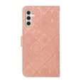 thumbnail image 3 of For Samsung Galaxy S25 5G 6.2" Ethnic Wind Embossed Strong Magnetic Attachment/Closure, Card Slots/Pocket, PU Leather Flip Wallet Case ﻿,Pink,For Galaxy S25 5G, 3 of 8