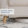 thumbnail image 6 of EastVita Modern 3 Seater Couch Mid Century 84 inch Sofa with with Armrests Boucle Couches for Living Room Bedroom Beige, 6 of 7