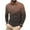 Brown, variant on ZUKMRJPC Men's Casual Shirts Long Sleeve 1/4 Zipper Lapel Slim Fit Pullover Tops Lightweight Athletic T-Shirt with Pocket