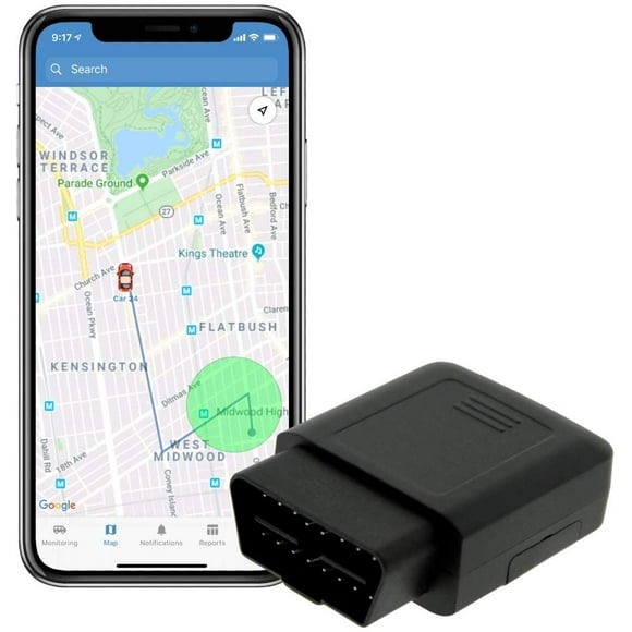 BrickHouse Sécurité 4G LTE TrackPort OBD-II Plug and Play Tracker GPS de Voiture avec Suivi en Temps Réel des Véhicules, Voitures,