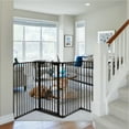 thumbnail image 3 of Multifunction 8 Panel Metal Gate Baby Pet Fence Safe Playpen Barrier Wall-mount, 3 of 10