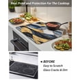 thumbnail image 4 of Abstract Graffiti Art Stove Top Covers for Electric Stove, 28'x20'' Watercolor Yellow Blue Decoration Glass Ceramic Stove Cover Foldable Rubber Mat Heat Resistant Cooktop Protector for Kitchen, 4 of 8