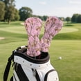 thumbnail image 4 of Uorisanigo Golf Club Head Covers Set - PU Leather Pink Camo Hunting Golf Club Covers for Driver, Woods and Hybrid, Premium Lightweight Head Cover with Anti-Scratch Protection, 4 of 7