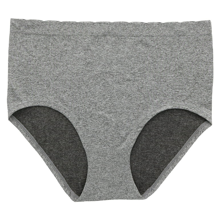 Delta Burke Intimates Women's Plus Size Microfiber Hi-Rise Brief Panties -  5 Pack - Black, Grey, & Pink Neutrals - 3X-Large 