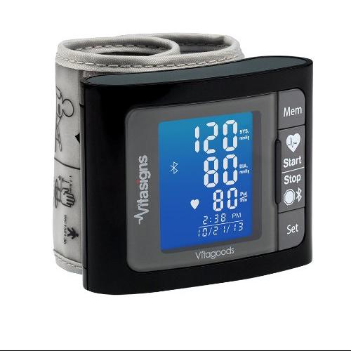 Vitasigns Vs4300B Bluetooth Travel Blood Pressure Monitor, Black