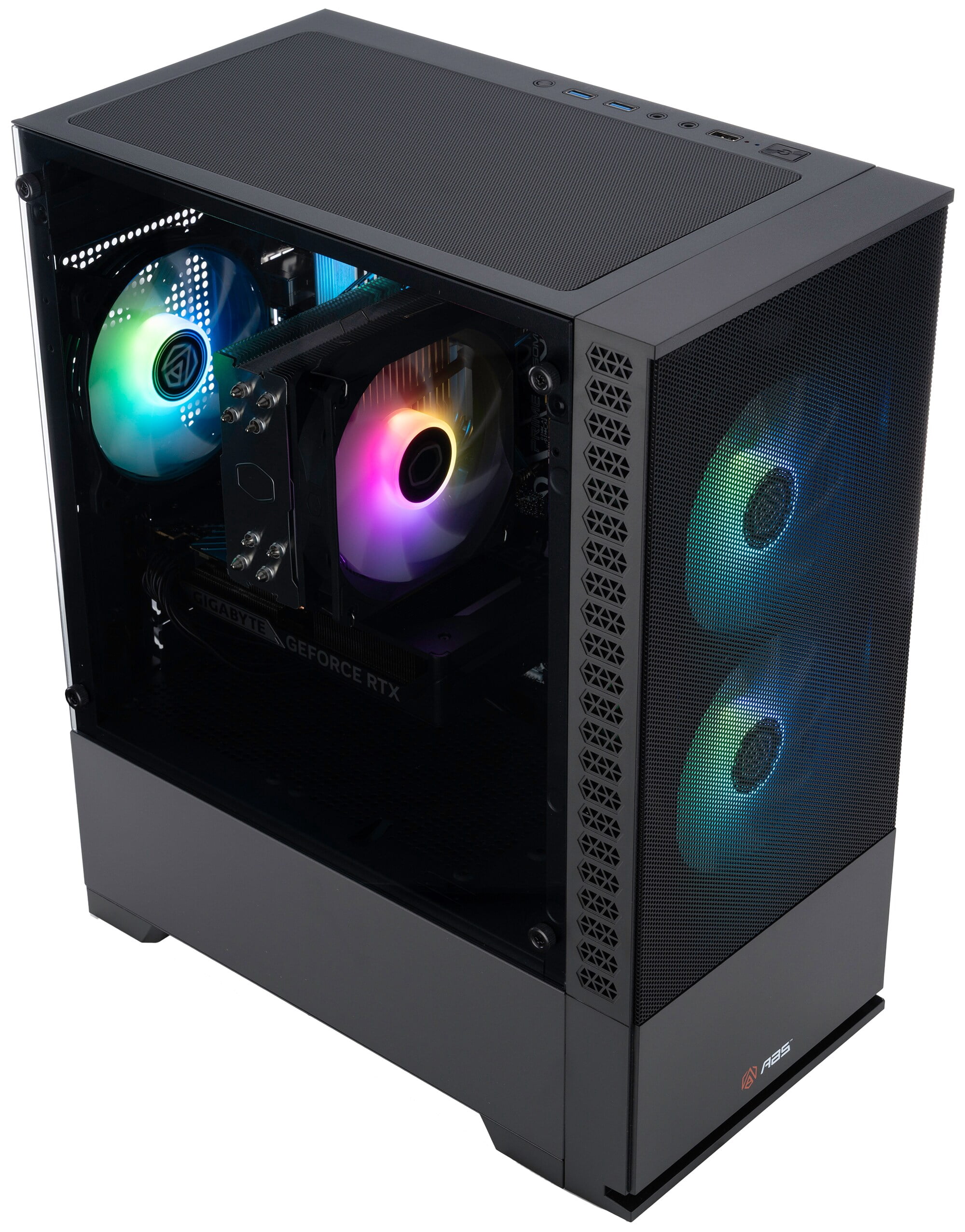 ABS Cyclone Aqua Gaming Desktop PC, Windows 11, Intel Core 5 Processor 120, GeForce RTX 5060 8GB, 16GB DDR4 RAM, 1TB NVMe SSD, Wi-Fi, RGB, Prebuilt