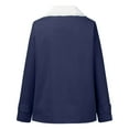 thumbnail image 4 of Abrigo de Piel Sintética Para Mujer Talla Grande Invierno Cálido Compuesto Felpa Botón Solapas Chaqueta Prendas de Vestir Odeerbi  ODB183761, 4 of 6