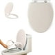 thumbnail image 1 of Fiudx Asiento de Inodoro de Cierre Suave, Silencioso y Delicado, Fácil Instalación, Diseño de Plástico Duradero, Ajuste Estable y Seguro, Estilo de Baño Moderno, Blanco o Azul, Tamaño 45,5 X 36 Cm, 1 of 6