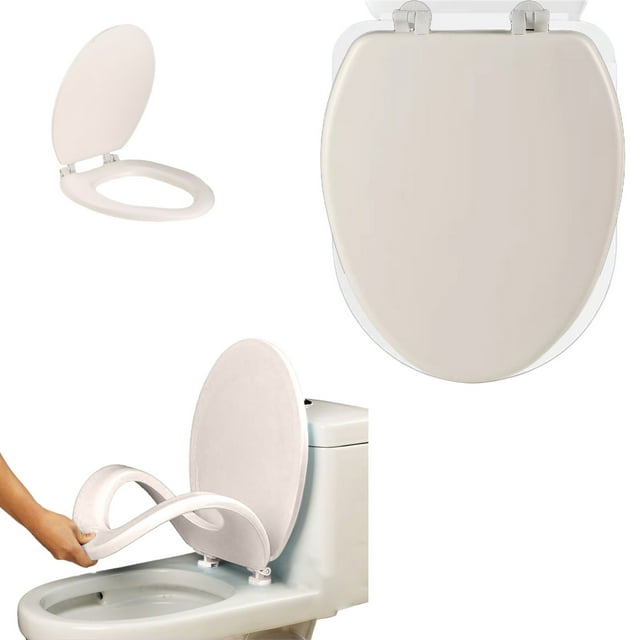 Toilet Seat Round With Quick Release And Quick Attach Toilet Seat Durables V Toilet Seat Soft Comfort Plastic Toilet Seat With Soft Close Upgrade Easy Install And Clean Clearance