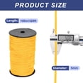 thumbnail image 2 of 3/16 Inch Polypropylene Rope Braided Ropes, 328ft Nylon Rope Light Yellow, 2 of 6