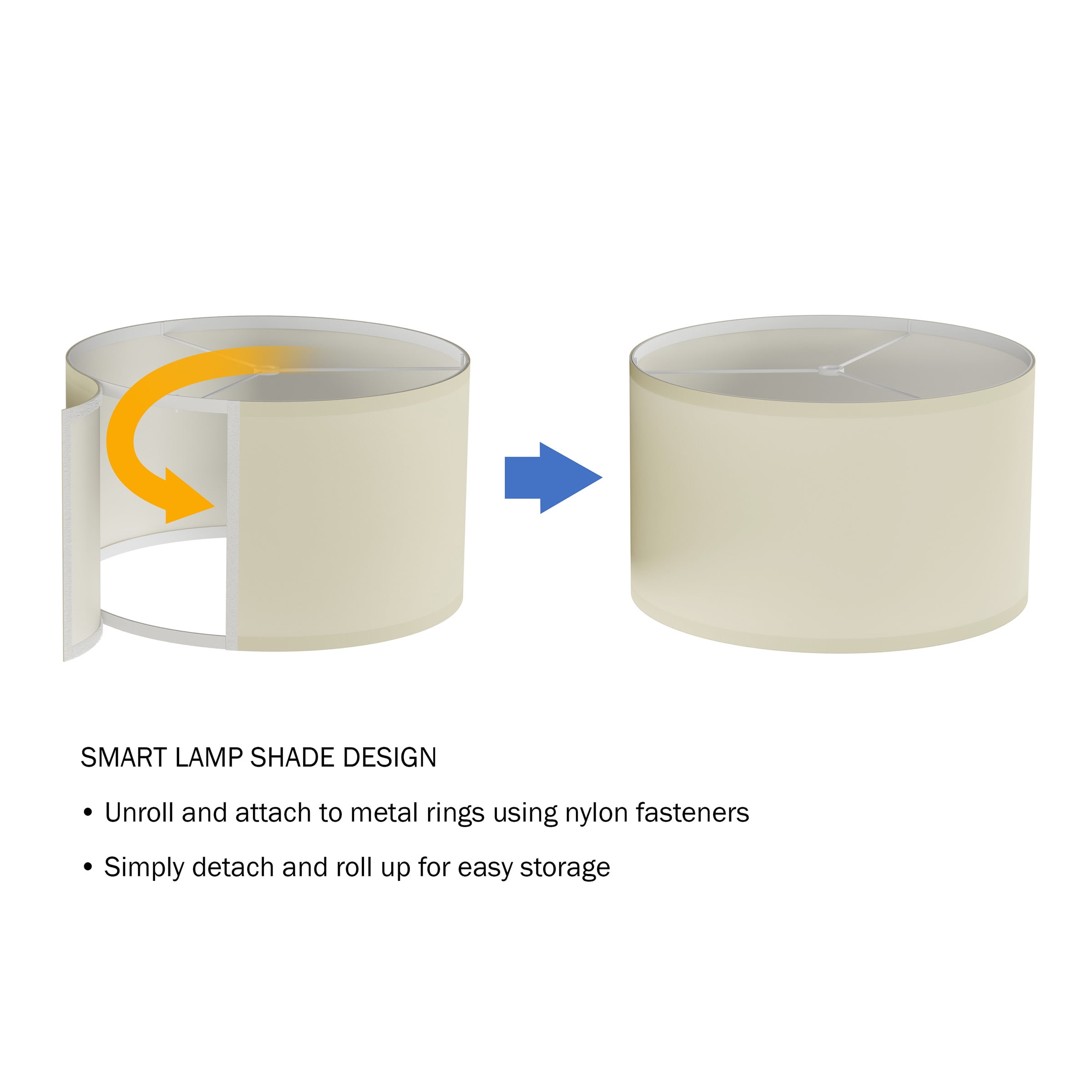 Lavish Home 58-inch Floor Lamp with Table - Mid-Century Nightstand with USB Charging Port and Drum Shade