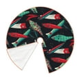 thumbnail image 3 of Balery Fishing Lure Printed Christmas Tree Skirt , Merry Christmas Party Christmas Tree Decoration,Adjustable Tree Skirt-48", 3 of 8